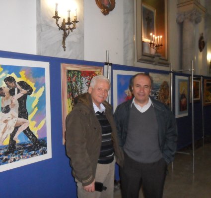 2014 COLLETTIVA ACIREALE Con l'amico Mario Scalia